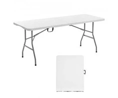 Vevor 180 cm sulankstomas plastikinis lauko stalas