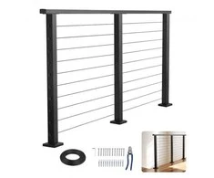 Vevor 198 cm kabelių turėklų komplektas su stulpeliu