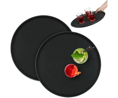 Relaxdays 2 apvalių gastro padėklų rinkinys Ø45cm