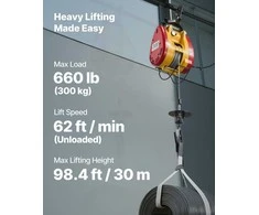 Vevor 2-in-1 elektrinis keltuvas, 300 kg apkrova
