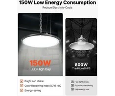 Vevor 20 dalių LED pramoniniai LED šviestuvai