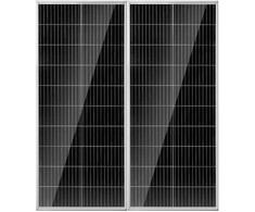 Vevor 200W monokristalinis saulės kolektorių komplektas