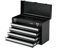 Vevor 20,5 colių metalinė įrankių dėžė su 4 stalčiais
