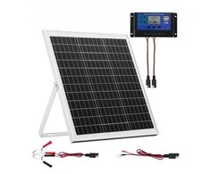 Vevor 20W 12V saulės baterijų įkroviklis su laikikliu