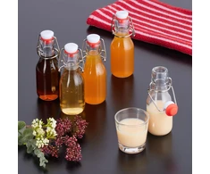 Relaxdays 24 buteliukų su užsegamu kamščiu rinkinys 100 ml