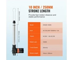 Vevor 24V linijinis pavaras, 25 cm, 1000N