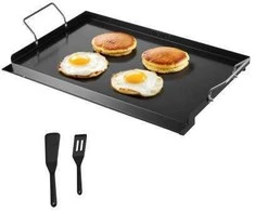 Vevor 24x16 cm plokščias grilis iš anglies plieno