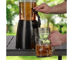 Relaxdays 2,5 L alaus bokštas su kraneliu