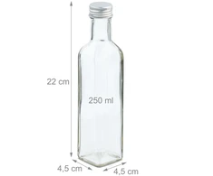 Gertuvė Relaxdays 250 ml buteliai užpildymui