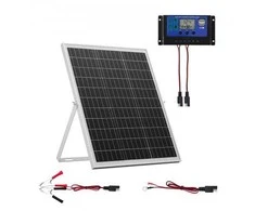 Vevor 25W 12V saulės baterijos įkroviklis