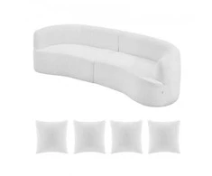 Vevor 284 cm išlenkta modulinė sofa su atlošais