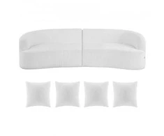 Vevor 284 cm išlenkta modulinė sofa su atlošais