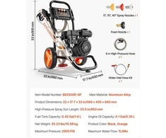 VEVOR 2900 PSI slėginis ploviklis