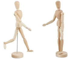Relaxdays 2x medinis manekenas 30cm