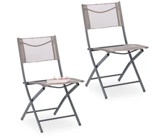 Relaxdays 2x sulankstoma sodo kėdė