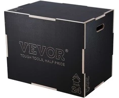 Vevor 3 in 1 medinių plyometrinių šuolių dėžė