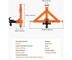 VEVOR 3 taškų priekabos prikabinimas su 50.8 mm imtuvu