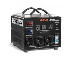 Vevor 3000VA automatinis transformatorius su LCD ekranu