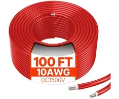 Vevor 30,48 m saulės kolektoriaus kabelis 10AWG