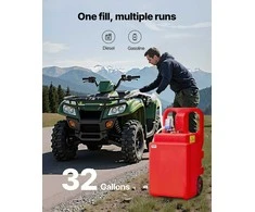 Vevor 32 galonų kuro bakas su elektriniu siurbliu