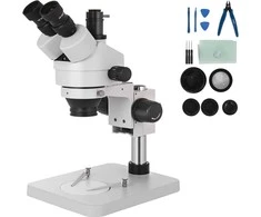 Vevor 3,5X-90X trinokulinis stereomikroskopas