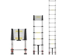 Vevor 3,8 m teleskopinė aliuminio kopėčios