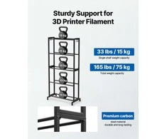Vevor 3D spausdintuvo siūlų laikymo lentyna, 5 aukštų