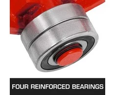 Vevor 3T metalinis svirties strypas su ratais