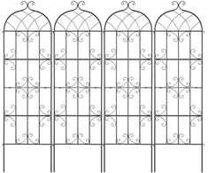 Vevor 4 dalių metalinis sodo groteles 180x51 cm