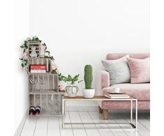 Relaxdays 4 dalių Shabby Chic medinių dėžių rinkinys