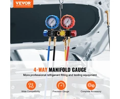 Vevor 4 kanalų AC matuoklis R134A R22 R12 R410A
