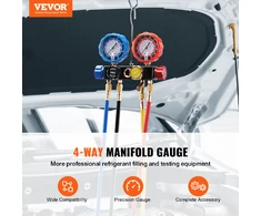 VEVOR 4 kanalų AC matuoklis R134A R22 R12 R410A
