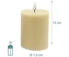 Relaxdays 4 LED vaškinės žvakės