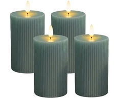 Relaxdays 4 LED vaškinės žvakės