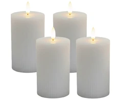 Relaxdays 4 LED vaško žvakės