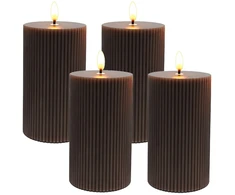 Relaxdays 4 LED vaško žvakės