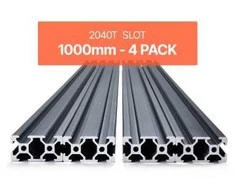 Vevor 4 vnt. 1000 mm T formos 2040 aliuminio bėgis