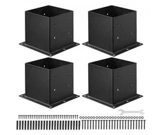 Vevor 4 vnt. 10x10 cm stulpų pagrindo atrama