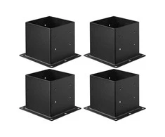 Vevor 4 vnt. 10x10 cm stulpų pagrindo atrama