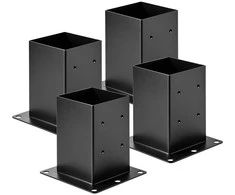 Vevor 4 vnt. 6x6 medinių stulpų tvirtinimo laikikliai