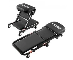 Vevor 40 colių sulankstomas mechaniko kėdė su 204 kg talpa