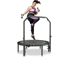 Vevor 40" sulankstomas mini fitneso batutas su rankena