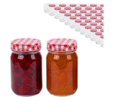 Relaxdays 400 ml užsukamų uogienių stiklainių rinkinys