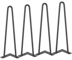 Vevor 406 mm plono profilio metalinės baldų kojelės