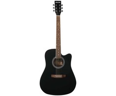 Vevor 41 cm akustinė gitara su dėklu juoda