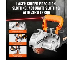 Vevor 42 mm elektrinė sienų freza griovių pjovimo mašina 4800 W