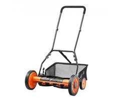 Vevor 45 cm rankinė vejapjovė su žolės rinktuvu