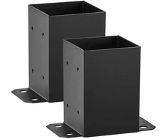 Vevor 4x4 stulpų pagrindas 2 vnt. juodas