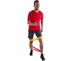 Pure2Improve | Resistance Bands Set of 5 | Juodas, Pilkas, Oranžinis, Raudona, Geltona