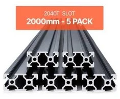 Vevor 5 vnt. 2000 mm T slot 2040 aliuminio profilis